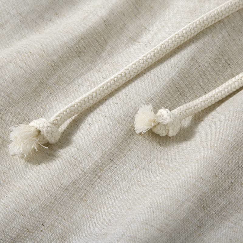 Buddha Stones Lässiges, minimalistisches Langarmhemd mit Knopfleiste für Frühling und Herbst, Hose mit Kordelzug, einfarbiges Herren-Meditationstuch mit Tasche - image 11