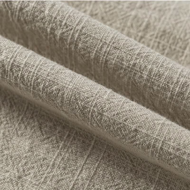 Buddha Stones Lässiger Kimono im Tang-Stil für Herren mit Stehkragen, langen Ärmeln und aus einfarbiger Baumwolle für Herbst und Winter - image 18