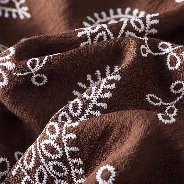 Buddha Stones Lässige, knöchellange Hose im Boho-Stil mit Kordelzug und Paisley-Muster, gerades Bein und Tasche für Damen, ideal für Frühling und Sommer. - image 10