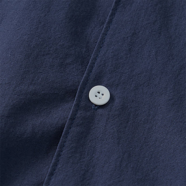 Buddha Stones Minimalistisches, klassisches Langarmhemd für Herren mit Knopfleiste – ideal für Frühling und Herbst - image 15