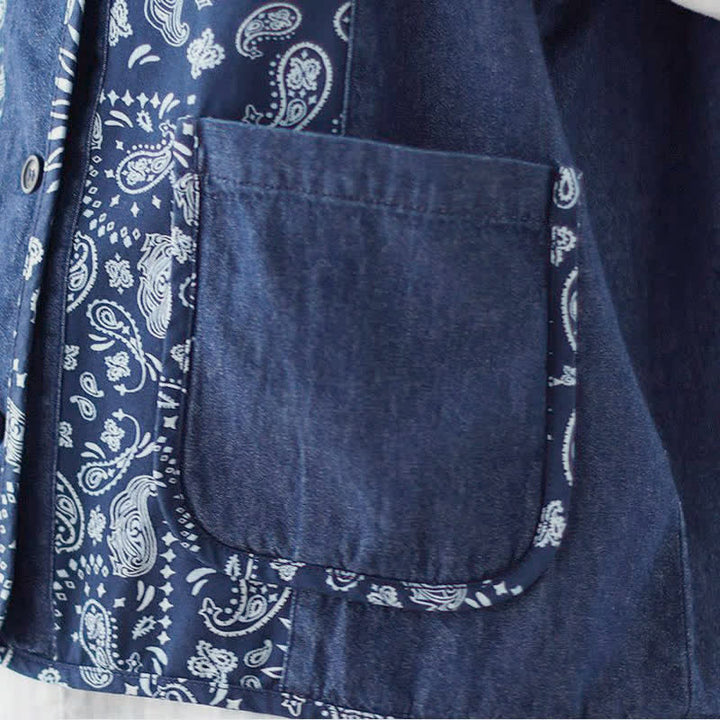 Buddha Stones Vintage Boho Tanktop mit Knopfleiste, Blumenmuster und Tasche für Damen – ideal für Frühling und Herbst. - image 8