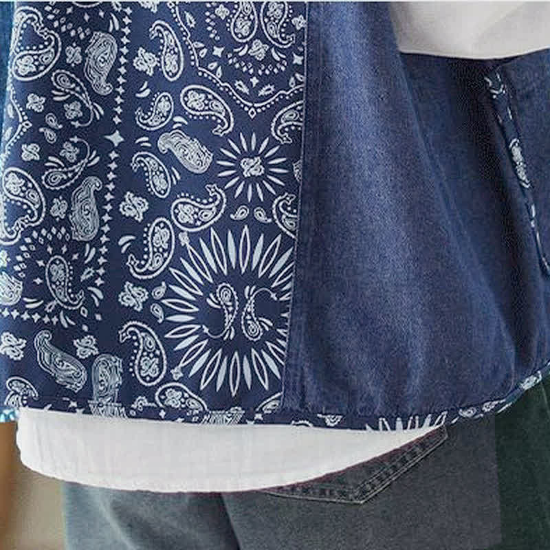 Buddha Stones Vintage Boho Tanktop mit Knopfleiste, Blumenmuster und Tasche für Damen – ideal für Frühling und Herbst. - image 10