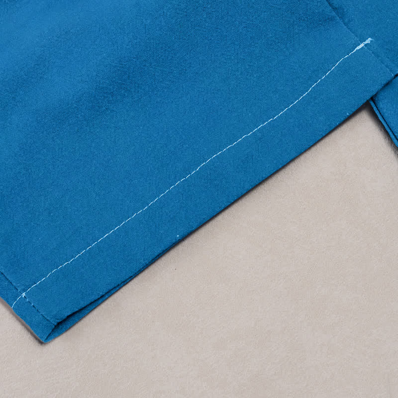 Buddha Stones Damenhose aus reiner Baumwolle mit Bambus-Kranichmuster, elastischem Bund und Taschen - image 1