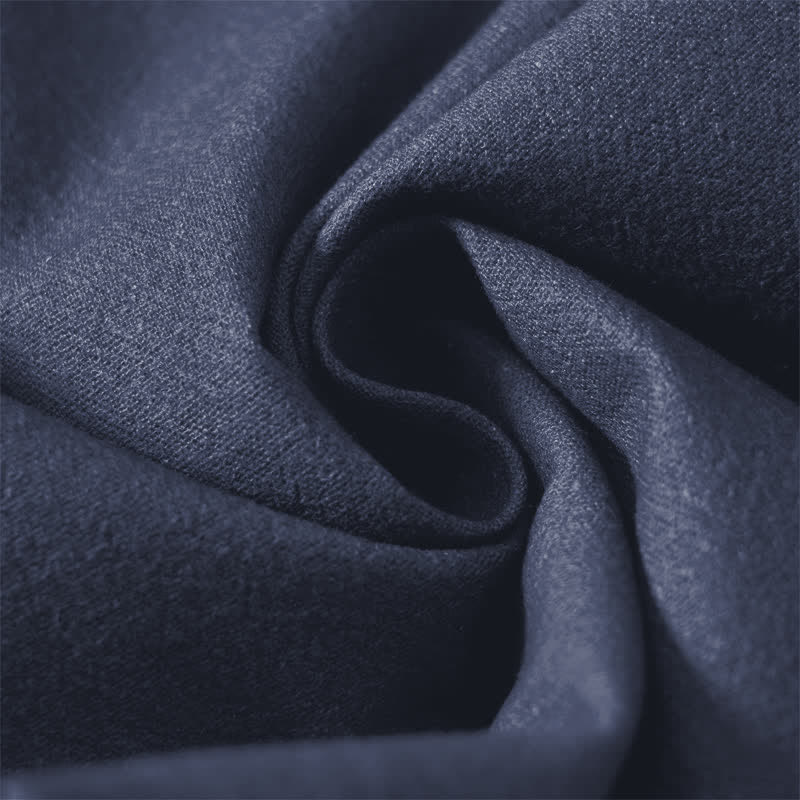 Buddha Stones Herrenhose aus reiner Baumwolle mit Kordelzug, schmal zulaufendem Schnitt und Taschen, verziert mit dem heiligen Lotus-Om-Muster und Kordelzug - image 6