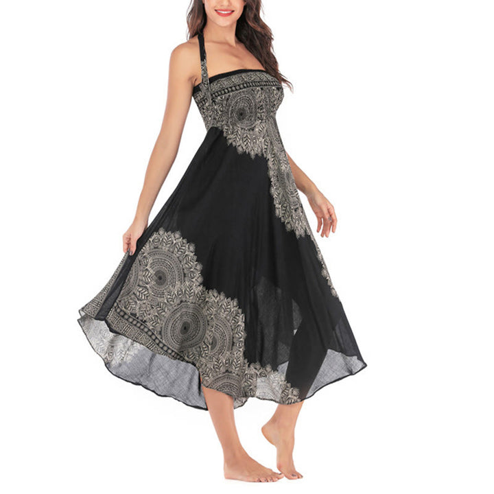 Buddha Stones Zwei Stil Tragen Boho Mandala Blume Strand Rock Kleid - image 17