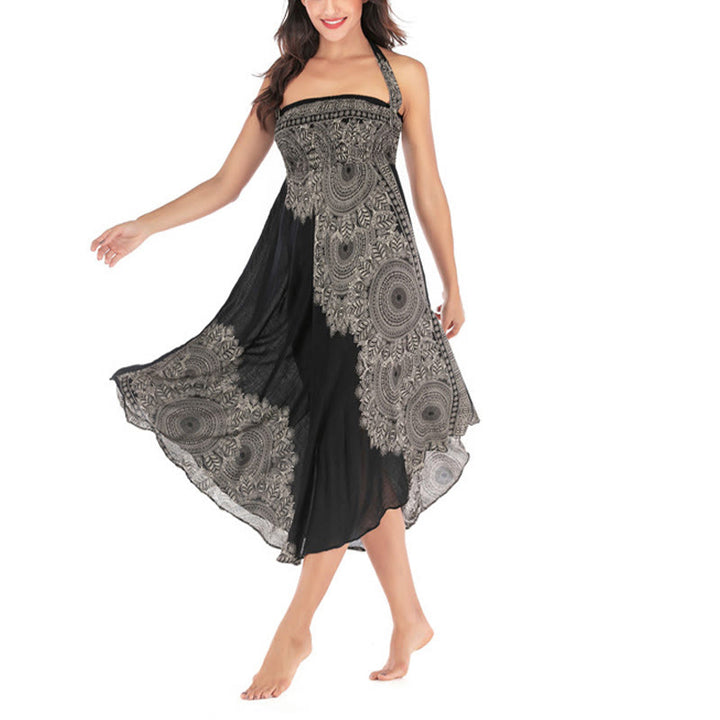 Buddha Stones Zwei Stil Tragen Boho Mandala Blume Strand Rock Kleid - image 19