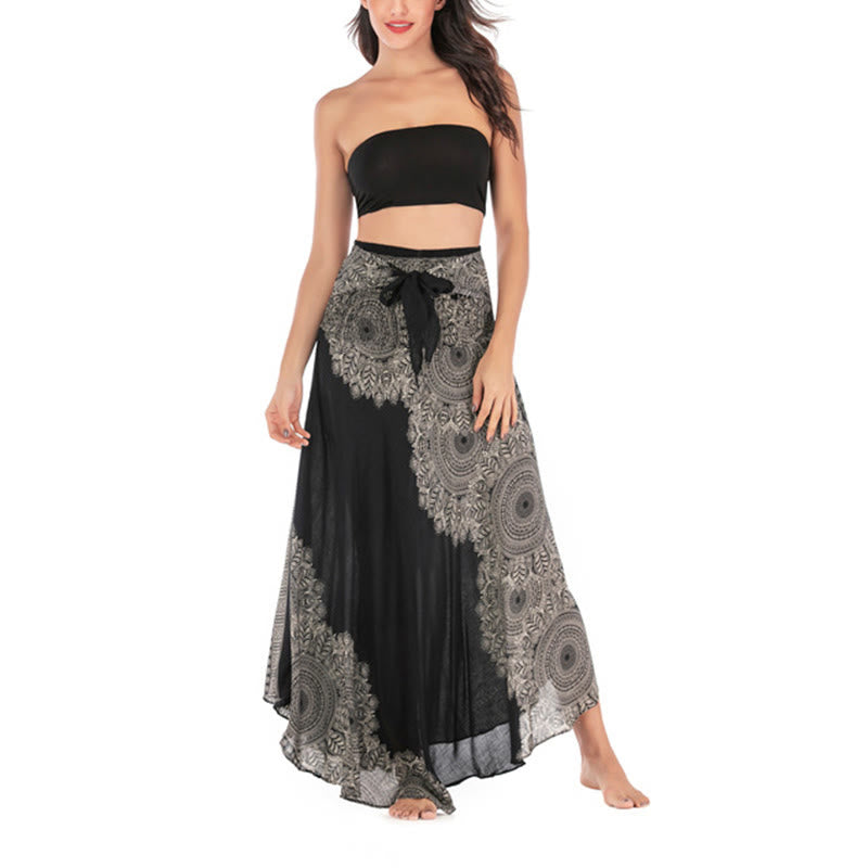 Buddha Stones Zwei Stil Tragen Boho Mandala Blume Strand Rock Kleid - image 13