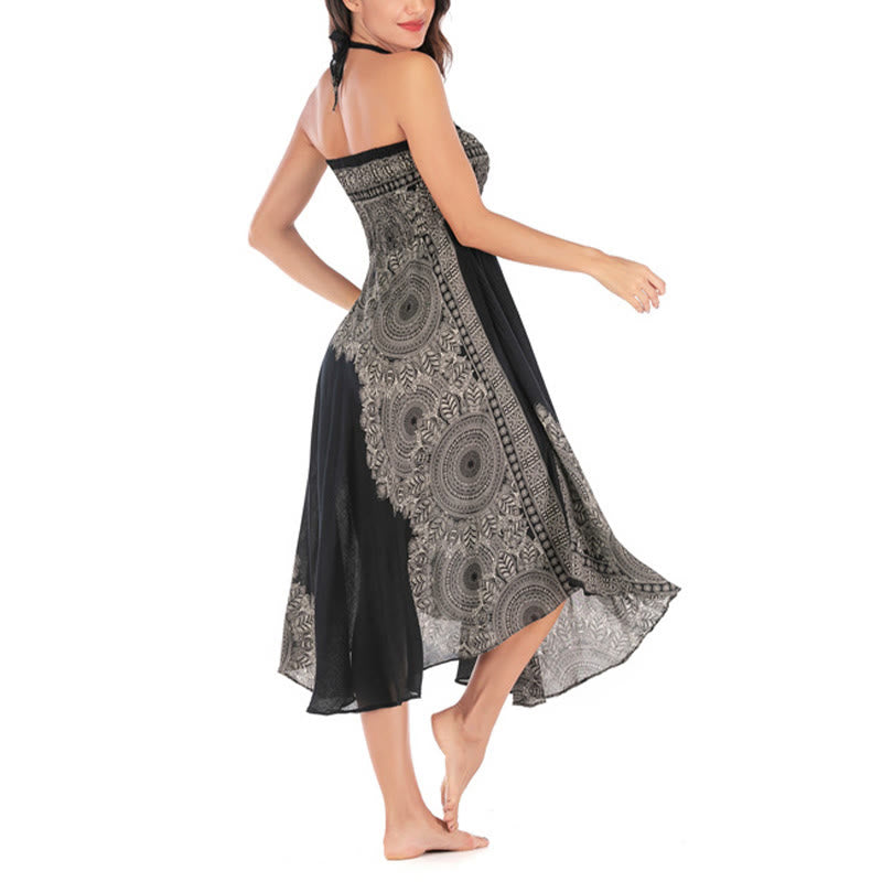 Buddha Stones Zwei Stil Tragen Boho Mandala Blume Strand Rock Kleid - image 18
