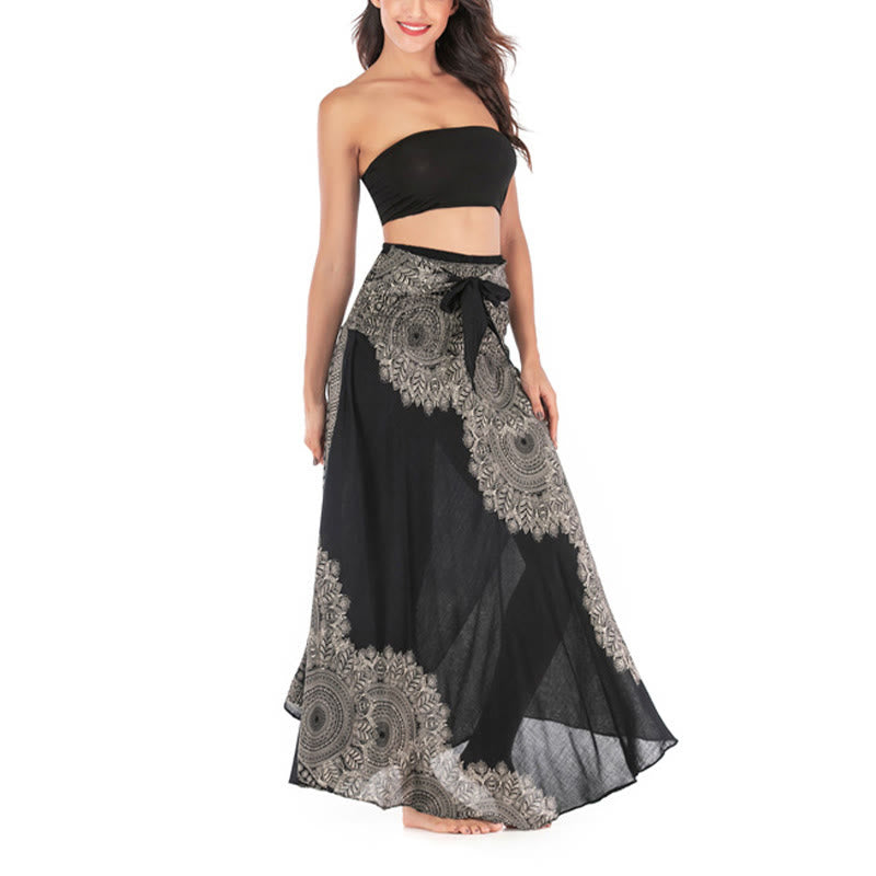 Buddha Stones Zwei Stil Tragen Boho Mandala Blume Strand Rock Kleid - image 15