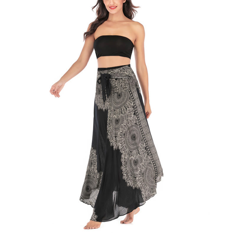 Buddha Stones Zwei Stil Tragen Boho Mandala Blume Strand Rock Kleid - image 14