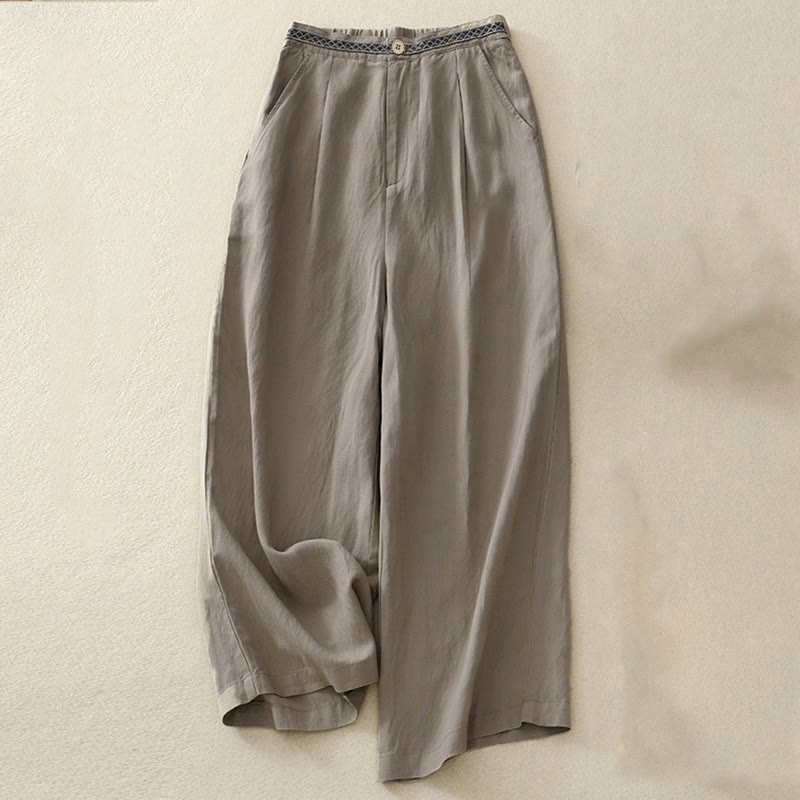Buddha Stones Damenhose, einfarbig, mit Knopfleiste vorne, elastischem Rücken und Taschen - Dunkelkhaki - US 8-10, UK/AU 12-14, EU 40-42 (2XL) - image 15