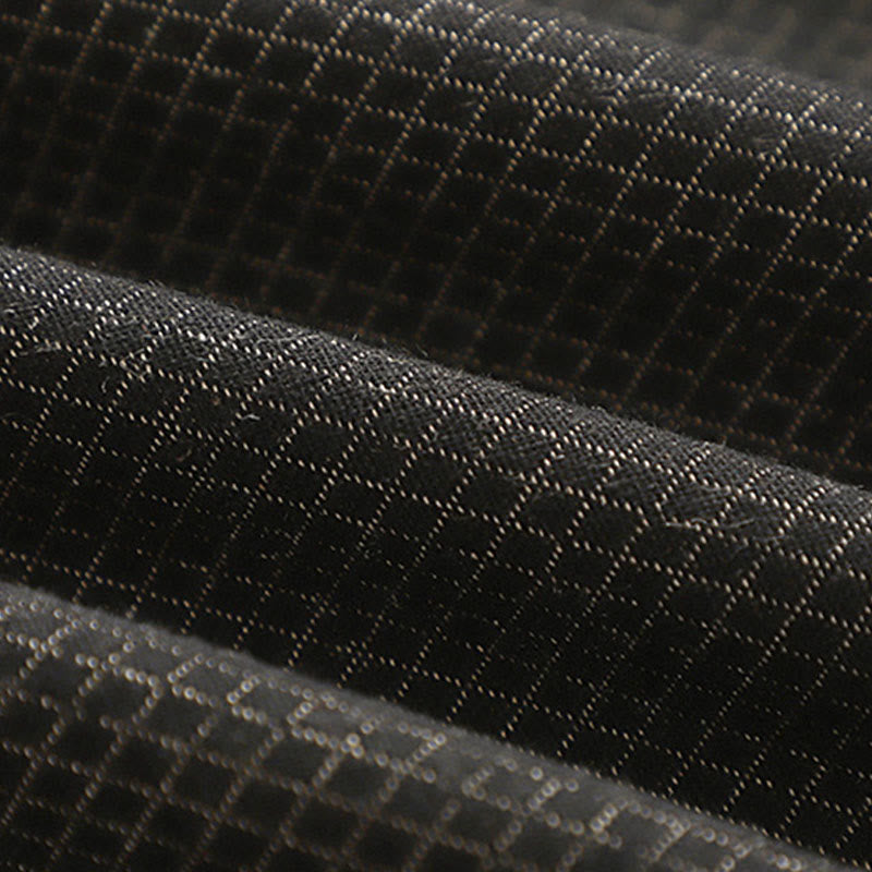 Buddha Stones Lässiger, minimalistischer Kimono für Herren aus einfarbigem Baumwoll-Leinen-Mischgewebe mit Kordelzug und Taschen für den Herbst - image 8