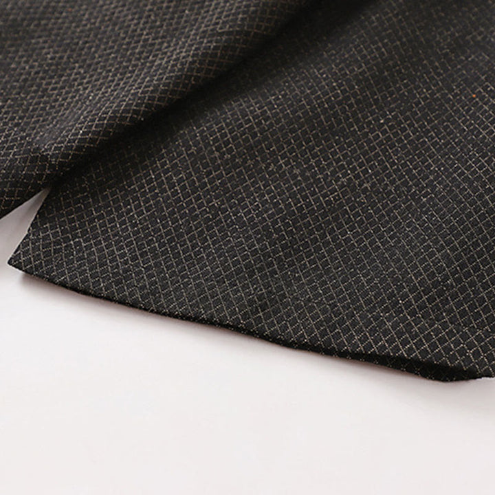 Buddha Stones Lässiger, minimalistischer Kimono für Herren aus einfarbigem Baumwoll-Leinen-Mischgewebe mit Kordelzug und Taschen für den Herbst - image 7