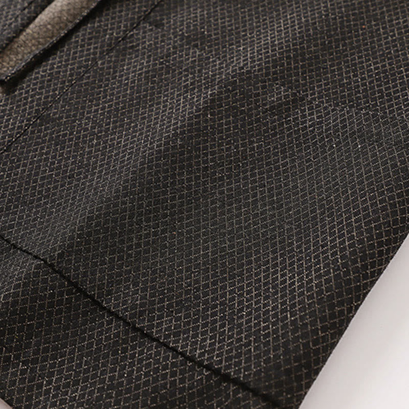 Buddha Stones Lässiger, minimalistischer Kimono für Herren aus einfarbigem Baumwoll-Leinen-Mischgewebe mit Kordelzug und Taschen für den Herbst - image 5