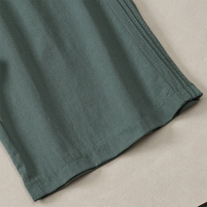 Buddha Stones Lässige, minimalistische, einfarbige Cropped-Hose für Damen – ideal für Frühling, Sommer und Herbst. Gerade geschnittene Hose mit Tasche. - image 15