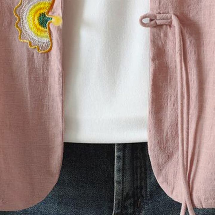 Buddha Stones Lässige, minimalistische Langarmshirts für Damen, einfarbig, mit Kordelzug und Stickerei, ideal für Frühling und Sommer - image 13