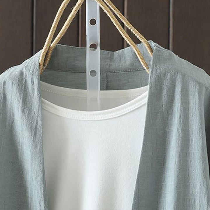 Buddha Stones Lässige, minimalistische Langarmshirts für Damen, einfarbig, mit Kordelzug und Stickerei, ideal für Frühling und Sommer - image 1
