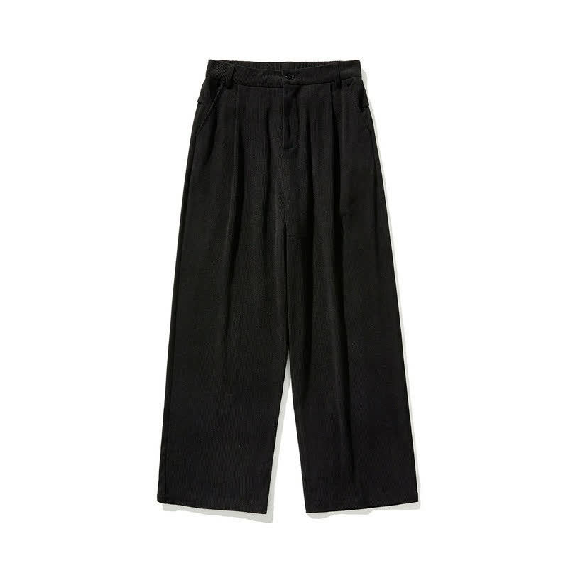 Buddha Stones Lässige Herrenhose mit Reißverschluss, geradem Bein und Tasche – ideal für Herbst und Winter. - image 12