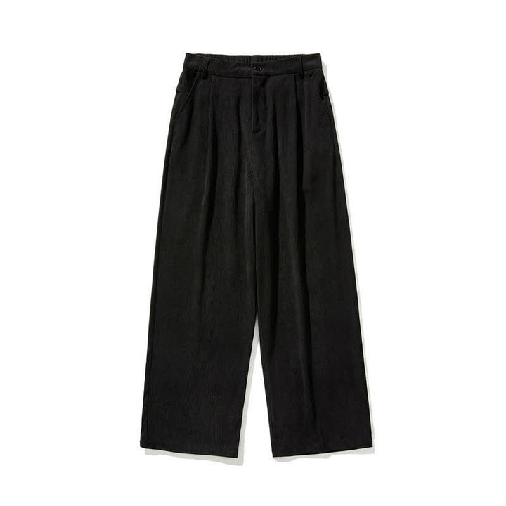 Buddha Stones Lässige Herrenhose mit Reißverschluss, geradem Bein und Tasche – ideal für Herbst und Winter. - image 12