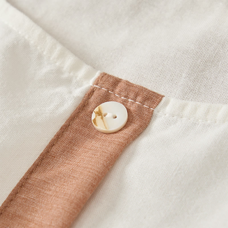 Buddha Stones Frühlings-Midikleid mit ethnischer Stickerei und halben Ärmeln für Damen - image 4