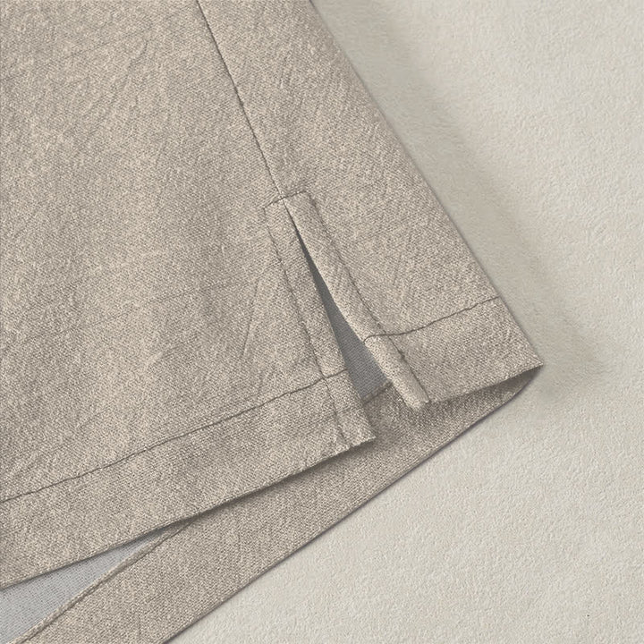 Buddha Stones Kimono aus Baumwolle mit schwarzem und rotem Drachenmuster und offener Vorderseite für Herren - image 4