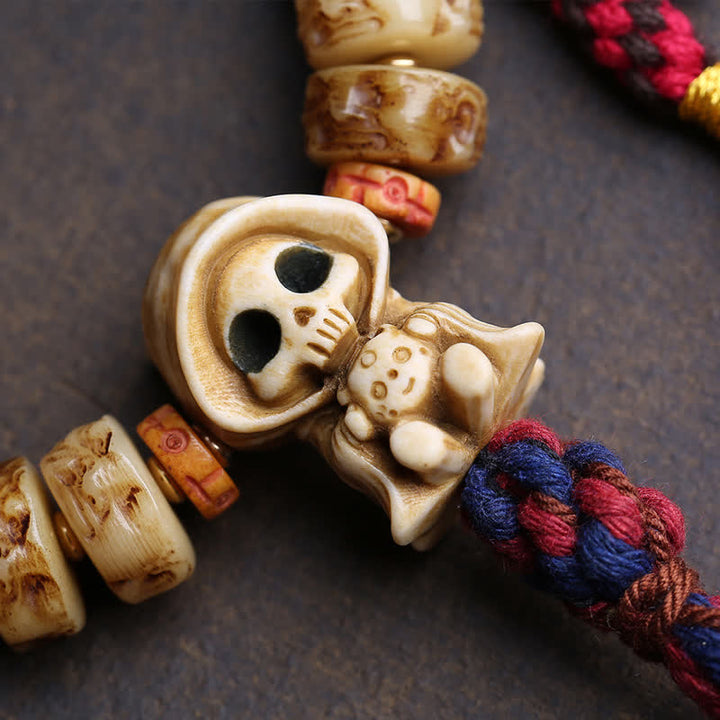 Buddha Stones Armband aus tibetischen Knochenperlen – Herr der Leichen – Waldschutz - image 1