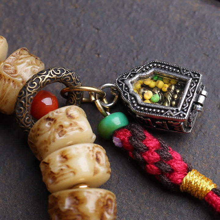 Buddha Stones Armband aus tibetischen Knochenperlen – Herr der Leichen – Waldschutz - image 2