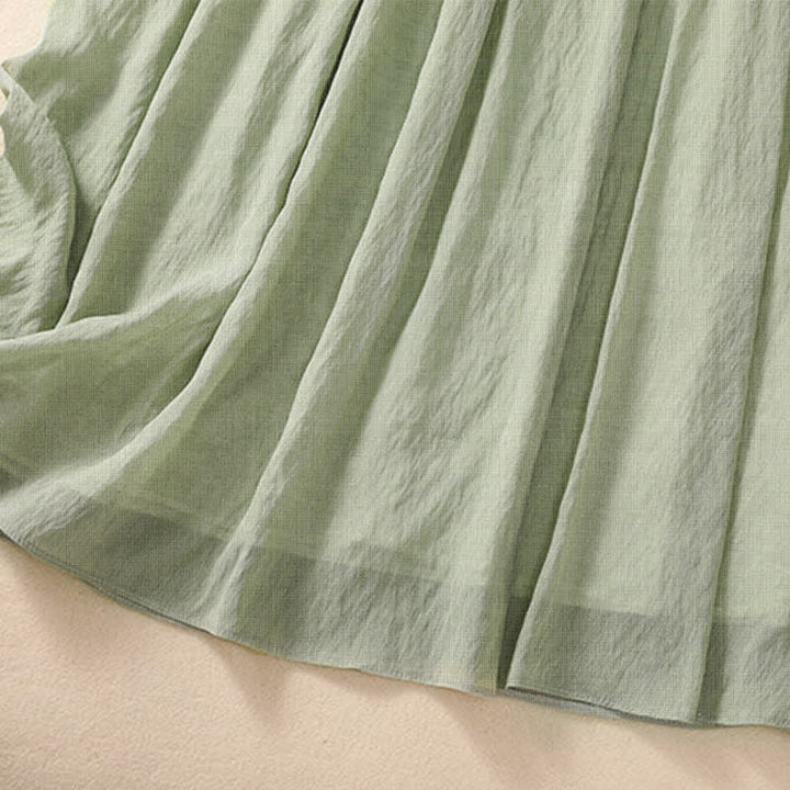Buddha Stones Freizeitrock mit kontrastfarbenem Faltenrock und Schnürung, Damengröße 7-8, Länge. - image 30