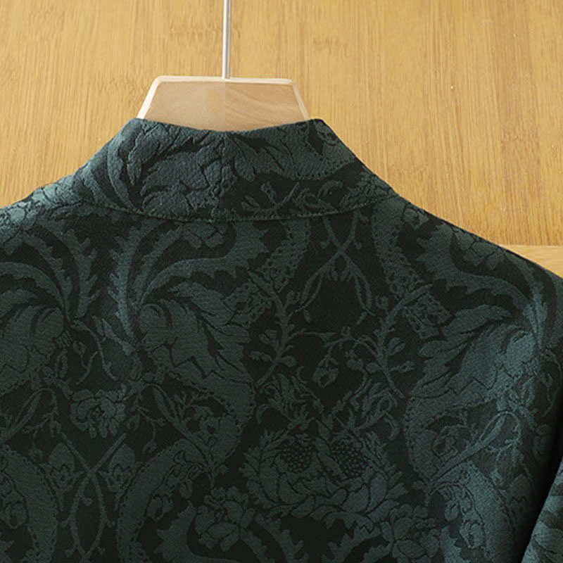Buddha Stones Herbstlicher Kimono im Vintage-Stil mit Kordelzug und Blumenmuster, Damen, Tang-Stil - image 3