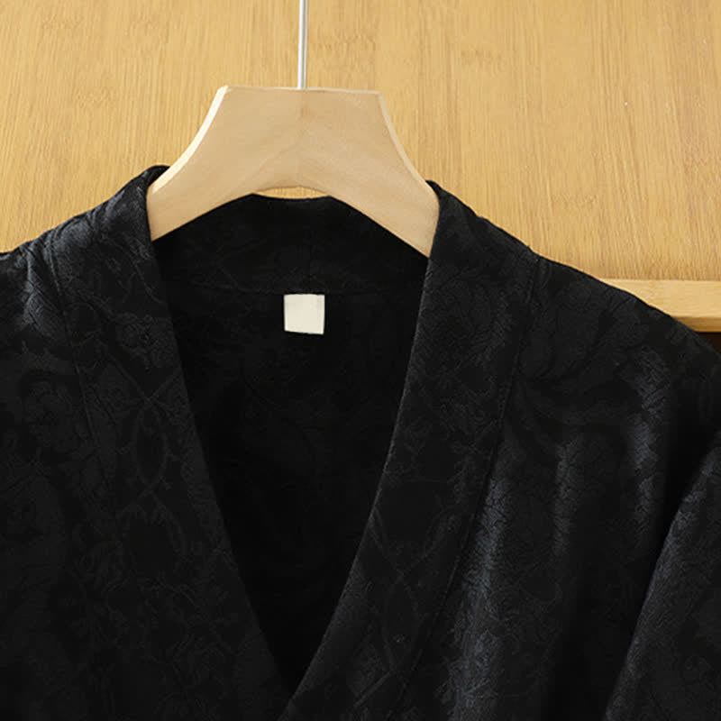 Buddha Stones Herbstlicher Kimono im Vintage-Stil mit Kordelzug und Blumenmuster, Damen, Tang-Stil - image 10