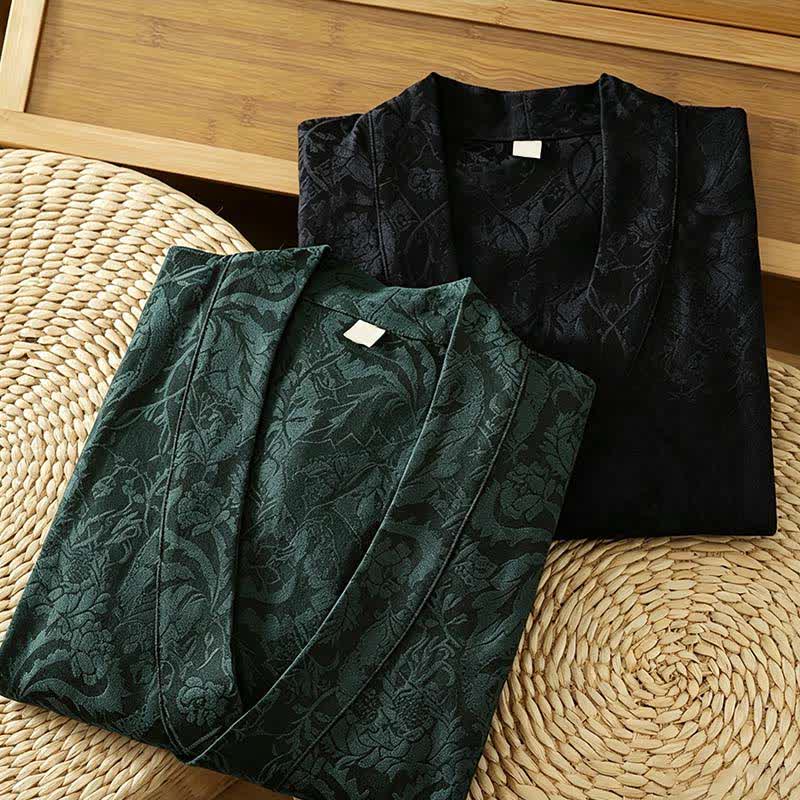 Buddha Stones Herbstlicher Kimono im Vintage-Stil mit Kordelzug und Blumenmuster, Damen, Tang-Stil - image 15