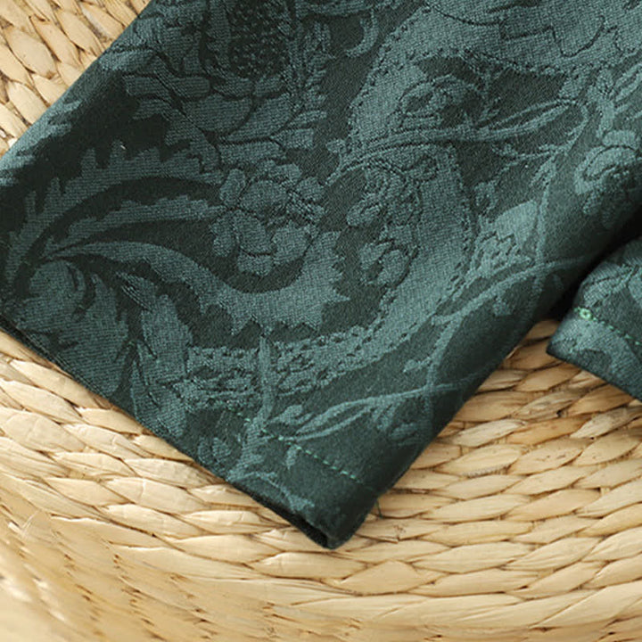 Buddha Stones Herbstlicher Kimono im Vintage-Stil mit Kordelzug und Blumenmuster, Damen, Tang-Stil - image 8