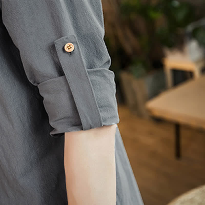 Buddha Stones Lässiger, minimalistischer Kimono für Herren – ideal für Frühling und Herbst - image 14