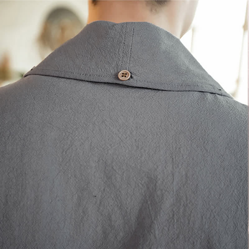 Buddha Stones Lässiger, minimalistischer Kimono für Herren – ideal für Frühling und Herbst - image 11