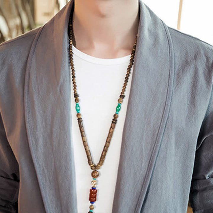 Buddha Stones Lässiger, minimalistischer Kimono für Herren – ideal für Frühling und Herbst - image 10