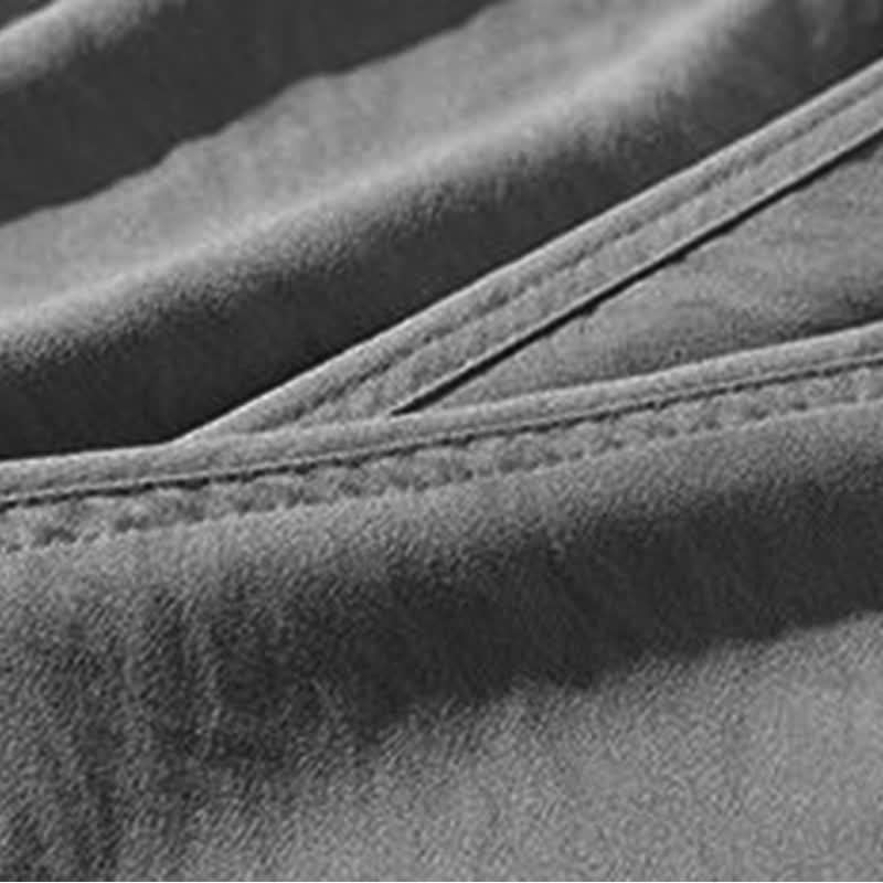 Buddha Stones Lässige, einfarbige Herren-Cropped-Hose mit Kordelzug für Frühling und Sommer, schmal zulaufende Hose mit Tasche - image 28