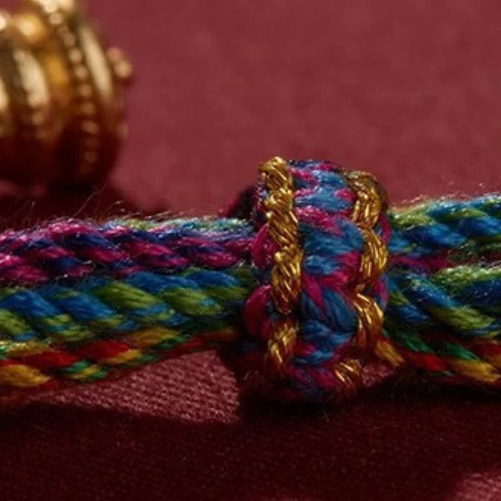 Buddha Stones Tibetisches Om Mani Padme Hum Reinheits-Handgewebtes Kordelarmband - image 5