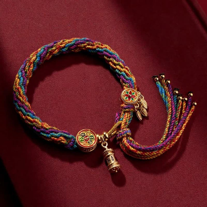 Buddha Stones Tibetisches Om Mani Padme Hum Reinheits-Handgewebtes Kordelarmband - Om Mani Padme Hum - image 0