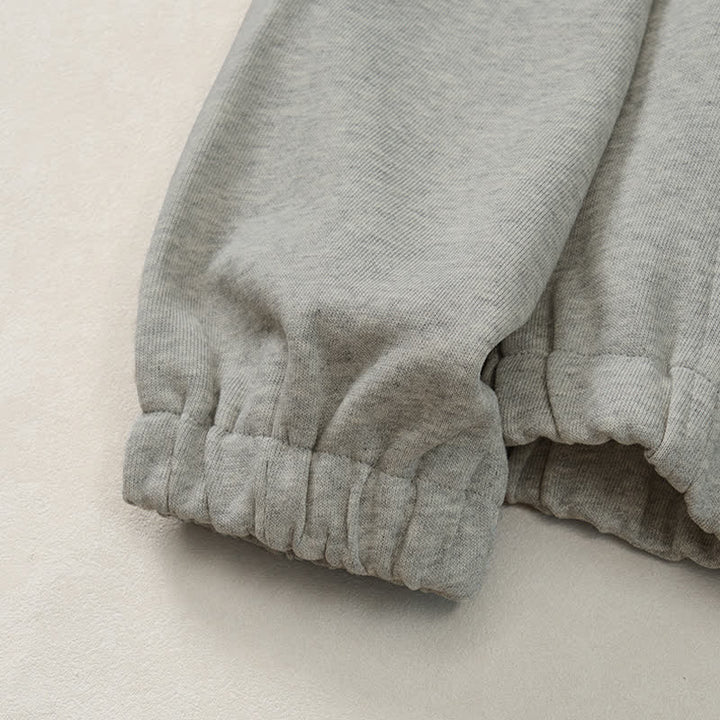 Buddha Stones Lässiges, minimalistisches Herren-Sweatshirt mit Viertelreißverschluss und Tasche für Herbst und Winter - image 13