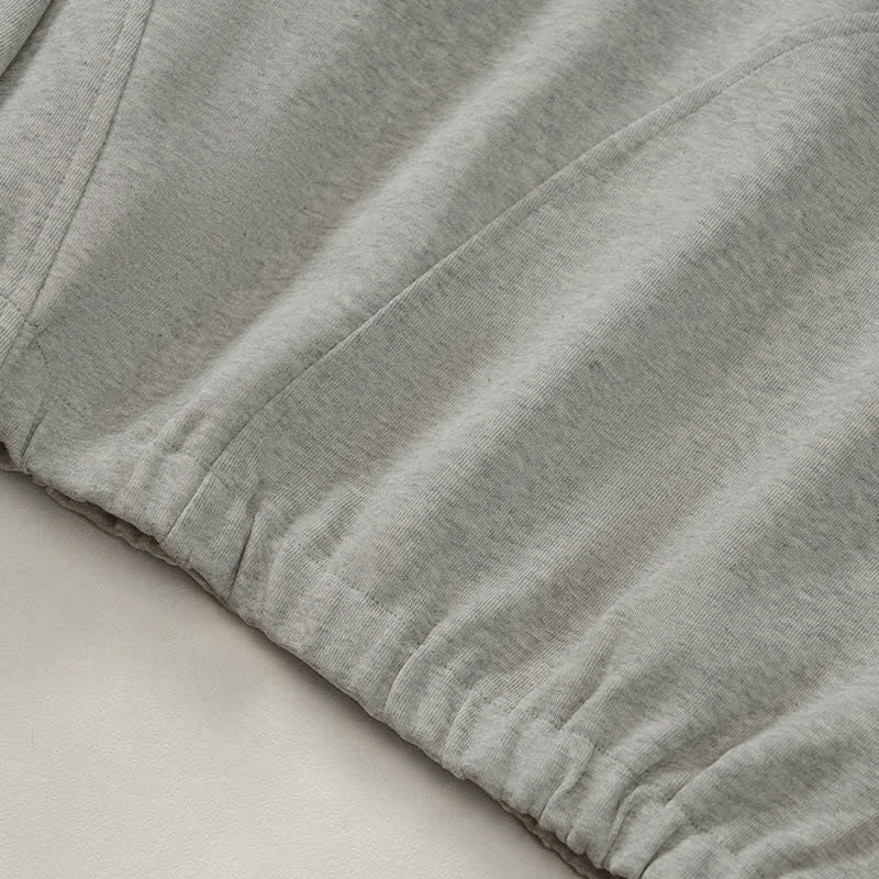 Buddha Stones Lässiges, minimalistisches Herren-Sweatshirt mit Viertelreißverschluss und Tasche für Herbst und Winter - image 14