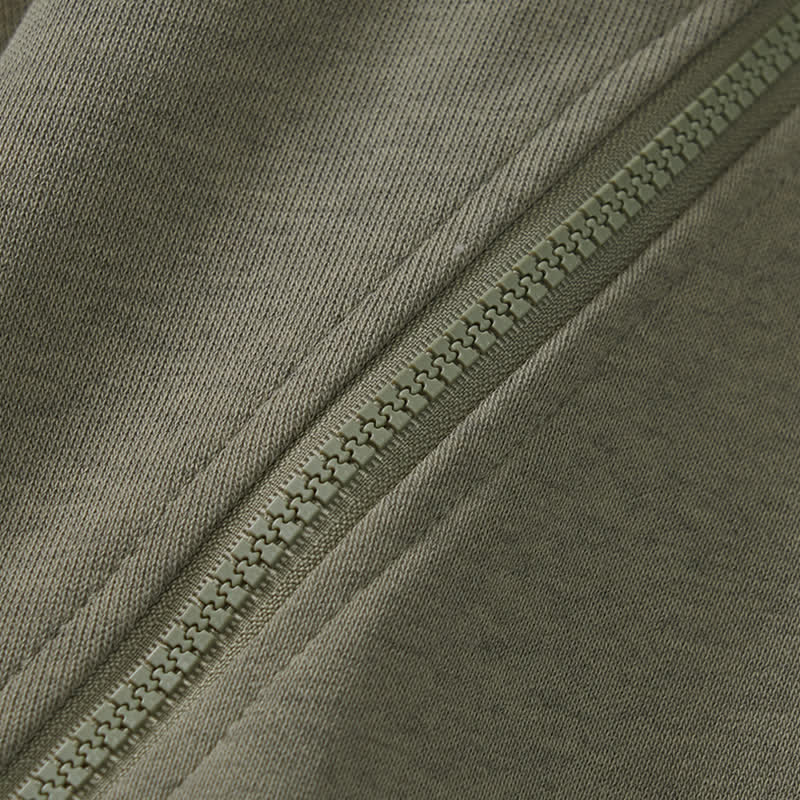 Buddha Stones Lässiges, minimalistisches Herren-Sweatshirt mit Viertelreißverschluss und Tasche für Herbst und Winter - image 6