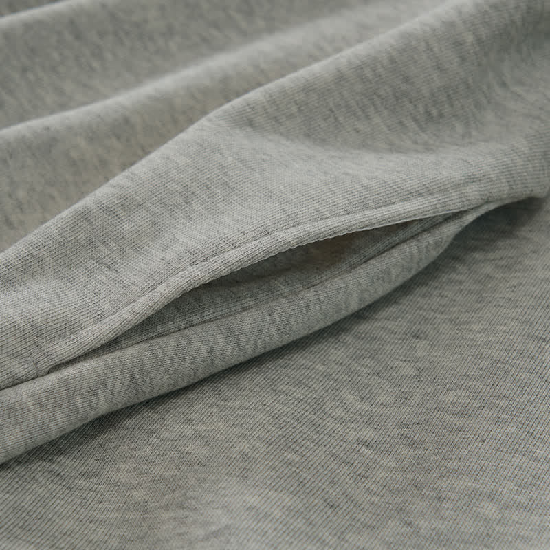 Buddha Stones Lässiges, minimalistisches Herren-Sweatshirt mit Viertelreißverschluss und Tasche für Herbst und Winter - image 16