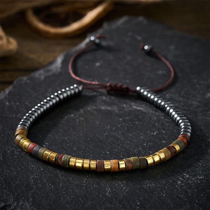 Buddha Stones Hämatit-Armband mit kraftvollen Perlen - image 11