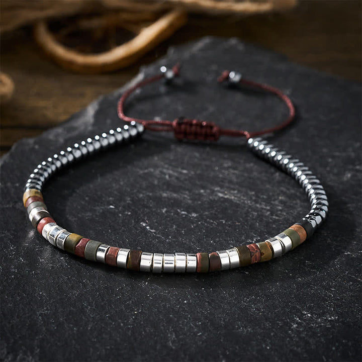 Buddha Stones Hämatit-Armband mit kraftvollen Perlen - image 3