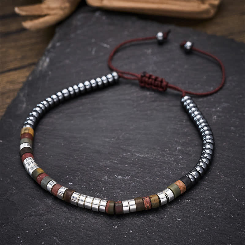 Buddha Stones Hämatit-Armband mit kraftvollen Perlen - image 1