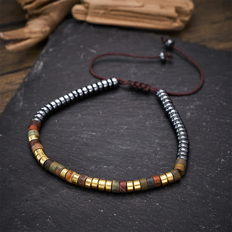 Buddha Stones Hämatit-Armband mit kraftvollen Perlen - image 9