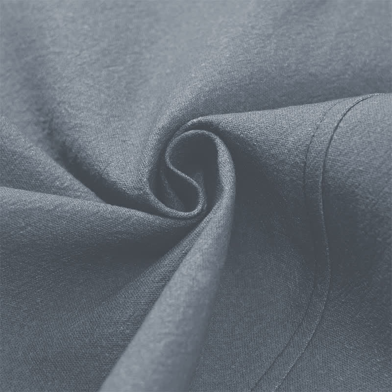 Buddha Stones Kimono aus Baumwolle mit Zen-Lotusmuster und offener Vorderseite für Herren - image 5