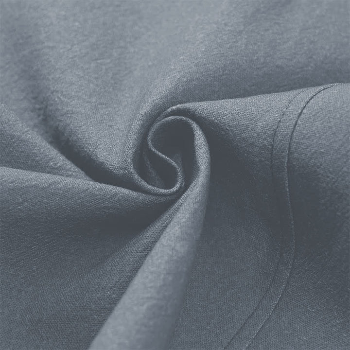 Buddha Stones Kimono aus Baumwolle mit Zen-Lotusmuster und offener Vorderseite für Herren - image 5