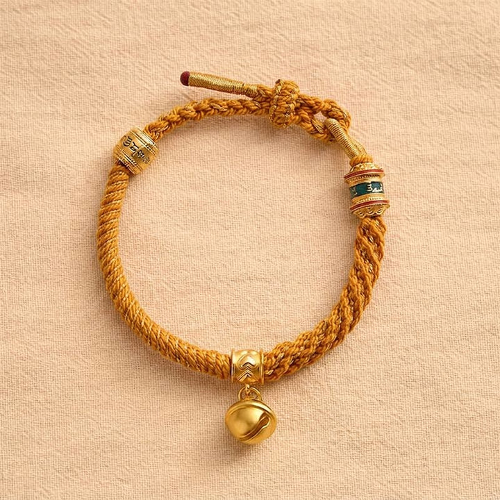 Buddha Stones Kupfer-Emaille-Glocken-Weisheits-Tibetisches Seilarmband - image 13