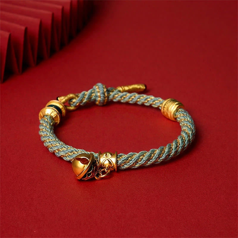 Buddha Stones Kupfer-Emaille-Glocken-Weisheits-Tibetisches Seilarmband - image 17